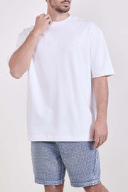 BALR חולצת טישירט קצרה באלר Embroidered Logo גברים - באלר - White