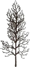 B-DECOR ענף קישוט נוצץ Giuliano בצבע שחור זהב 42 ס"מ