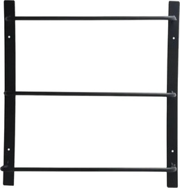 B-DECOR מעמד קיר למגבות מתכת בצבע שחור במידות 45X12X50 בגודל 45X12X50 בצבע שחור