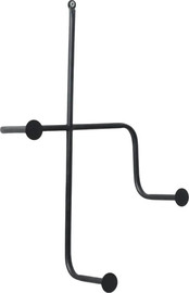 B-DECOR מתלה קיר למגבות מתכת בצבע שחור במידות 24X10X36