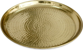 DREAM CHEF מגש עגול 39 ס"מ GOLD BRASS עם עיטורים