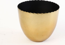 B-DECOR בול לפיצוחים BRASS BLACK בצבע זהב במידות 11X11X9