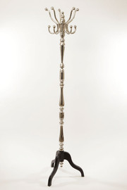 B-DECOR קולב בגדים BrassNickle דקורטיבי בצבע שחור ניקל במידות 43X43X180