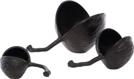 B-DECOR קערת אגוז BrassBlack בגודל 18X14X12 בצבע מט