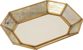 B-DECOR מגש מתכת זהב Sensation בגודל 25X20X3.5 בצבע זהב