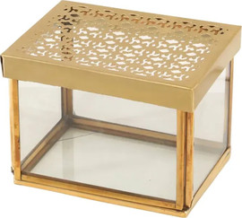 B-DECOR קופסה לתכשיטים Sensation בגודל 10X8X8 בצבע זהב