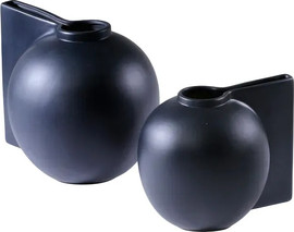 B-DECOR ואזה קרמיקה 31X24X25 ס"מ שחור מט
