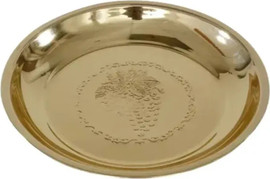 B-DECOR מגש עגול Gefen נירוסטה 25 ס"מ זהב בגודל 25 ס"מ בצבע זהב