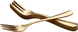 DREAM CHEF סט 6 מזלגות קינוח נירוסטה זהב מט