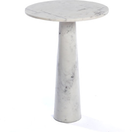 B-DECOR שולחן צד MarbleWhite 40X40X55