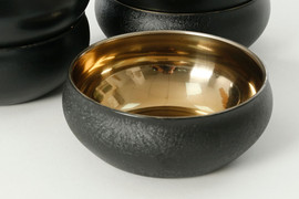 B-DECOR סט 6 בולים 13X13X5 GoldBlack Stainless