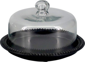B-DECOR פעמון עוגה Brass Black בגודל  24X24X14  בצבע שחור