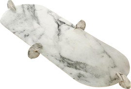 B-DECOR מגש על רגליות 46 ס"מ MARBLE EMAIL