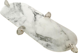B-DECOR מגש על רגליות 36 ס"מ MARBLE EMAIL