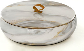 B-DECOR קופסת ממתקים 31 ס"מ MARBLE EMAIL