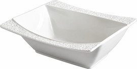B-DECOR קערת סלט מלבנית 18 ס״מ פורצלן לבן – ‎SQUARE SIMPEL WHITE BONE CHINA‎