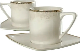 B-DECOR סט קפה פורצלן 80 מ"ל NEW BONE CHINA