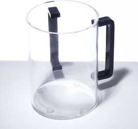 B-DECOR נטלת אקריליק 1000ml ידיות שחור