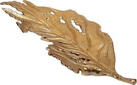 B-DECOR קערה עלה BrassGold 64X23