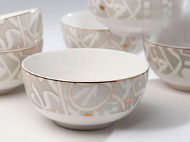 B-DECOR סט 6 בולים Malini פורצלן NewBornChina 14X7