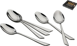 DREAM CHEF סט 6 כפיות קינוח דגם Smart נירוסטה 18/10 מבריק