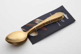 DREAM CHEF סט 6 כפות נירוסטה זהב 17cm