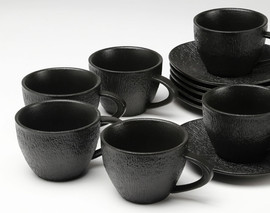 B-DECOR סט תה SimpelBlack פורצלן NewBornChina 8/