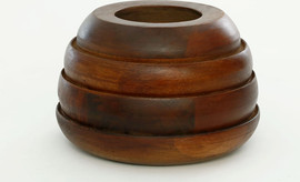 B-DECOR ואזה עץ מנגו כהה 22X22X17 ס"מ