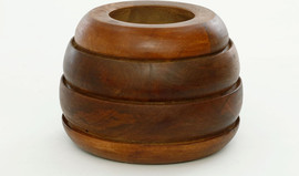 B-DECOR ואזה עץ מנגו כהה 18X18X13 ס"מ