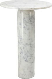 B-DECOR שולחן צד MarbleWhite 40X40X60