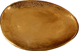 LIFE STYLE צלחת הגשה 29X25 ס״מ BrassGold