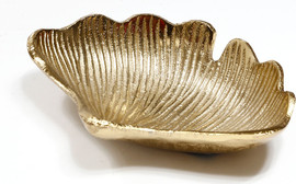 B-DECOR בול פיצוחים עלה 3.5X13X17 BRASS GOLD