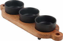 B-DECOR קברט מגש עם שלושה בולים 49X15X8
