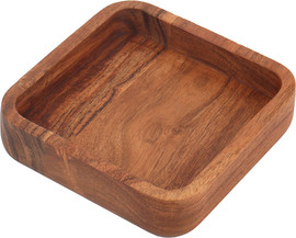 B-DECOR מגש עץ מלא 15X15X4