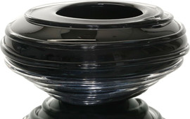 CRYSTALINE אגרטל 30X30X15 ס"מ CRYSTALINE BLACK MORENO
