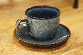 B-DECOR סט תה 200 מ"ל STONE WARE BLUE