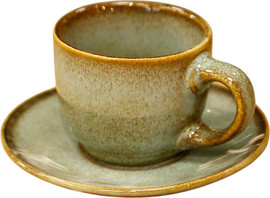 B-DECOR סט קפה STONE WARE GREEN