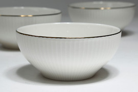 B-DECOR סט 6 בולים פס זהב 11X9 NEW BONE CHINA