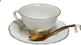 B-DECOR סט תה פורצלן פס זהב NEW BONE CHINA