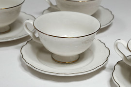 B-DECOR סט קפה פורצלן פס זהב NEW BON CHINA