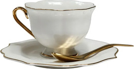 B-DECOR סט תה פורצלן פס זהב NEW BON CHINA