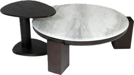 B-DECOR שולחן סלון + נשכן MARBLE GUINNESS