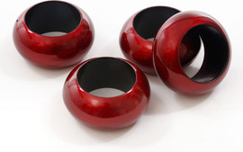 B-DECOR סט 4 חבקים red Guliano