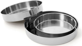 DREAM CHEF סט 3 מגשי אפייה DreamCheef נירוסטה 40X40X6 36X36X5.5 32X32X5.5