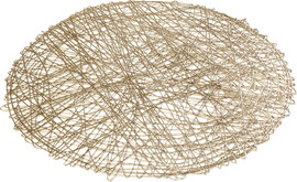 B-DECOR פלייסמנט תחרה דמוי עור זהב  38X38