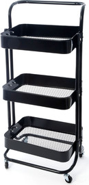 B-DECOR מתקן ירקות 3 תאים מתכת שחור 42X32X91