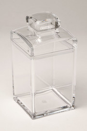 LIFE STYLE קופסת אחסון וואקום life style אקריליק 8X8X16 500 מ"ל