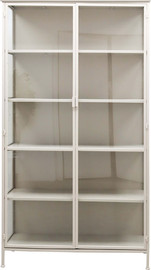 B-DECOR ויטרינת מתכת פירזול 120X40X212 מוקה