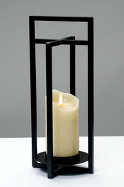 B-DECOR מעמד לנר 15X15X 35 ס"מ ARMAND BLACK