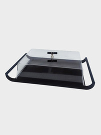 B-DECOR מגש+מכסה 42X24.5X 14 ס"מ ARMAND BLACK